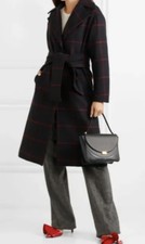 Self Portrait Wool Check Coat , New With Tags, Size L £485