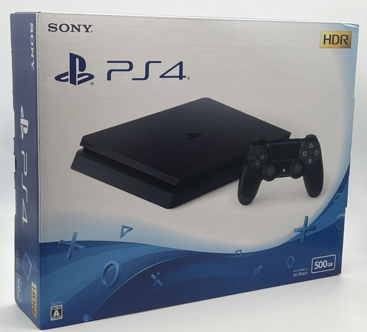 Sony PlayStation 4 500GB Jet Black Console CUH-2200AB01 New