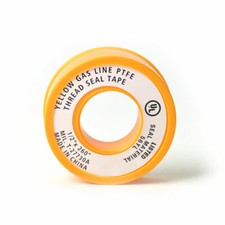 Primex 80772 1/2 Inch x 260 Inch YElbowow Color Gas PTFE Thread Sealing Tape