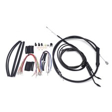 Black 14 Ape Handlebar Extended Cabke Kit Lin...