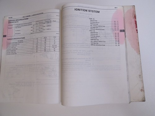 1995 Toyota 4Runner Repair Manual Service Shop Volume 1 Only Engine 4 Runner - Picture 15 of 17