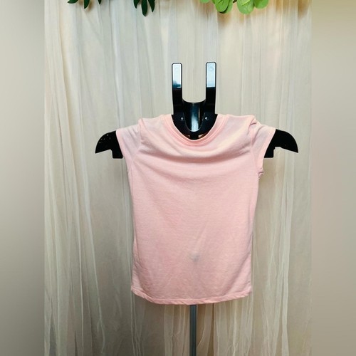 Hurley Girls Size 7 Pink Heart Logo Tee - Picture 3 of 4
