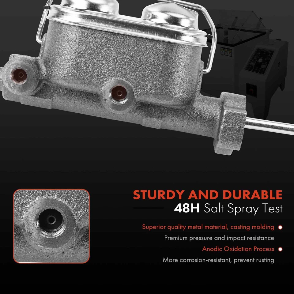 Cilindro maestro de freno con depósito para Chevy Chevette Pontiac Acadian 1983-1987 Foto 2 de 4