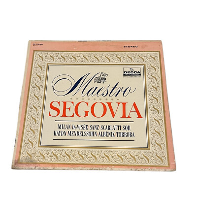 Andres Segovia Maestro LP Vinyl Decca Records DL 710039 Gold Standard Series