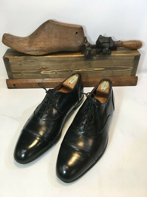 Florsheim Royal Imperial Men Dress Shoes Black Oxford Leather Cap Toe Size  9.5 | eBay