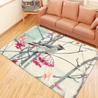 3D Winter Snowflake Bird I447 Animal Non Slip Rug Mat Round Elegant Carpet Honey
