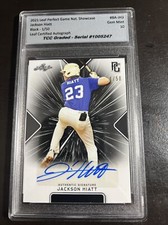 2021 Leaf Perfect Game Jackson Hiatt Auto TCC Graded Gem Mint 10