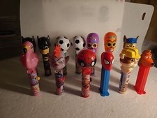 Pez Dispensers Lot Of 13 Assorted