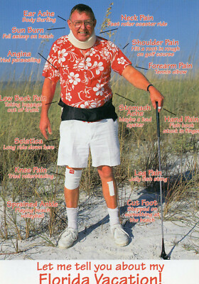  Postkarte USA Florida lass mich dir von meinem Florida Urlaub unbespielt