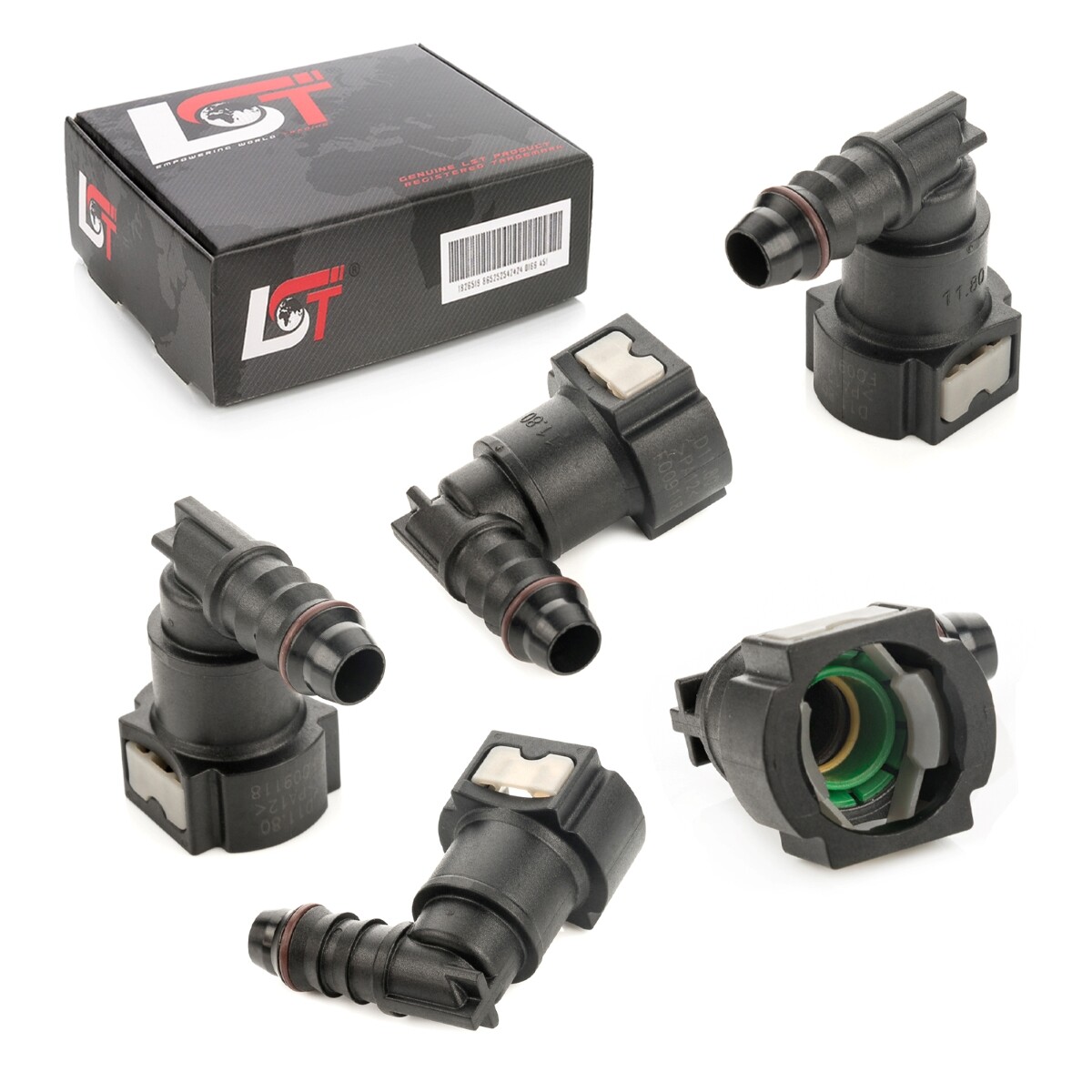 5x Fuel Line Connector Hose Coupling Quick Release 11.8 mm Angle