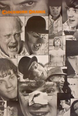 Clockwork Orange Vintage Collage Poster 23.5 x 35