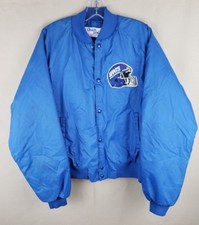 Vintage New York Giants Chalk Line Jacket Blue RARE NFL American Football XL 9P