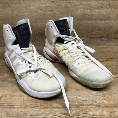 Nike Zoom Hyperdunk Men's Size11.5 White/Red 844359-146 Condition Is Pre-Owned