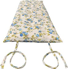 Twin Japanese Floor Rolling Mattress, Shikifuton 3 x39x 80 Blue Roses