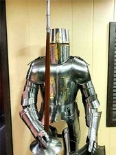 Knight Full Body Suit of Armor Collectible Wearable LARP Armor costume With Base
