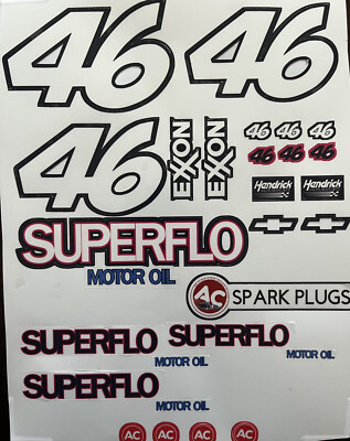 1/10 Scale Days Of Thunder SUPERFLO #46 Vinyl Decal Sheet /Sponsor ...