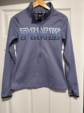 Pink Victoria Secret Womens Ultimate Half zip Sweatshirt Periwinkle Size S