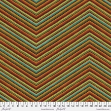 Free Spirit Kaffe 85 & Fabulous by Kaffe Fassett PWGP090 Ochre Chevron  Cotton