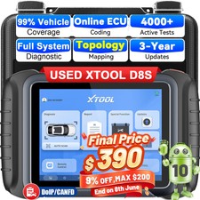 2025 USED XTOOL D8S Auto E.CU Coding Full Sys...