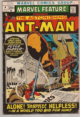 MARVEL FEATURE #4   KEY ISSUE   HANK PYM BECOMES ANT-MAN   HERB TRIMPE COVER