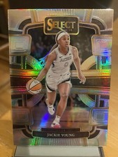 Jackie Young 2024 Select Concourse Silver Refractor Aces WNBA Card #38
