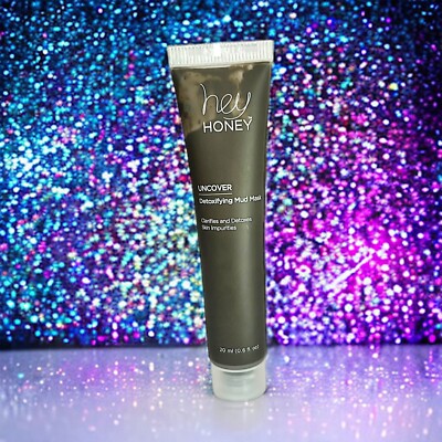 Hey Honey Uncover Detoxifying Mud Mask 0.6 fl oz 20 ml New Without Box & Sealed