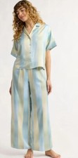 Pajama Satin Set Elastic Waist Womens Unique Elegant Size M NWT