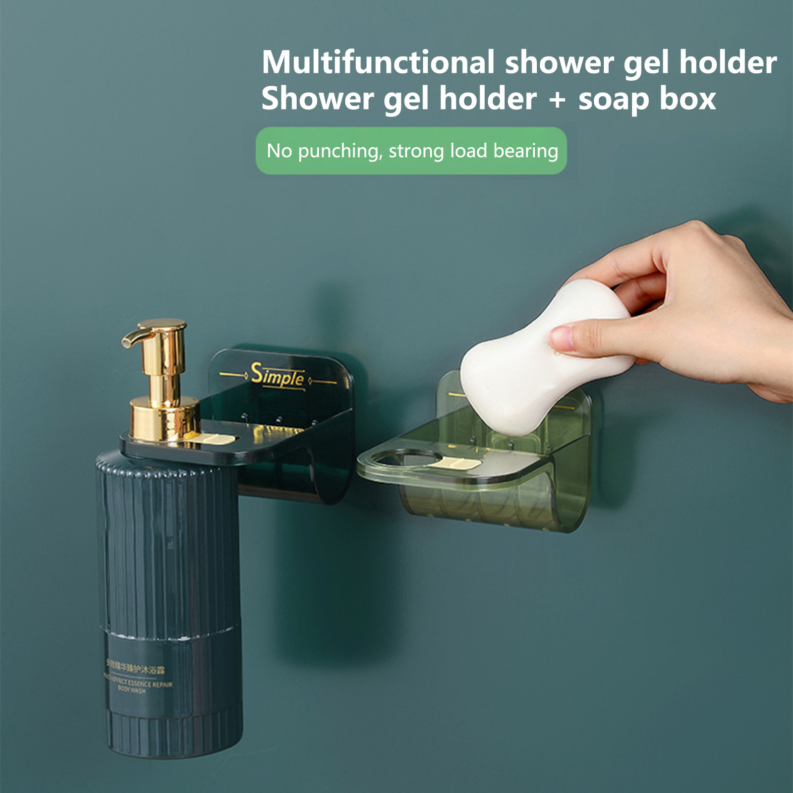 Liquid Soap Holder Punch Free Storing Hand Liquid Soap Shower Gel Organizer Hook