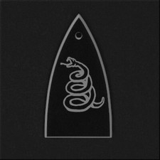GUITAR TRUSS ROD COVER Engraved Etch Fit ESP LTD - METALLICA SNAKE BLACK SILVER