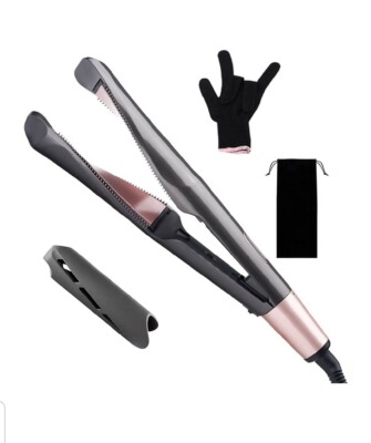 LPINYE Flat Iron Curling Irons Hair Straightener Ceramic Spiral Panel New in Box