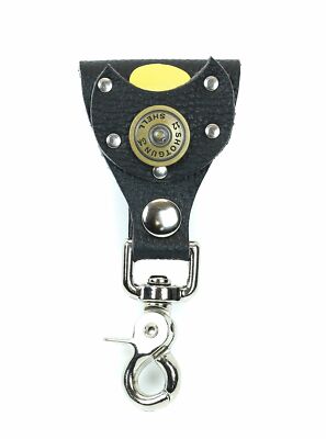 Leather Pick Holder Shotgun Shell Key Trigger Clasp Belt Insert Cable Pass On Gi