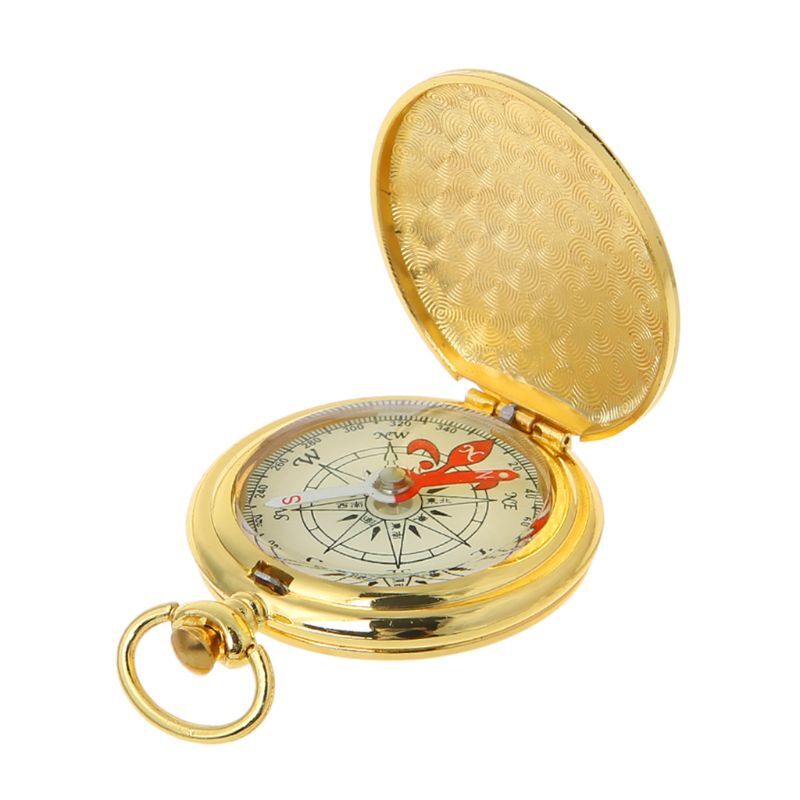 Pocket Watch Flip Compass Hiking Navigation Compass Fluorescence