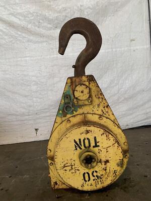 50 TON P&H CRANE HOOK BLOCK. STOCK # 0951022