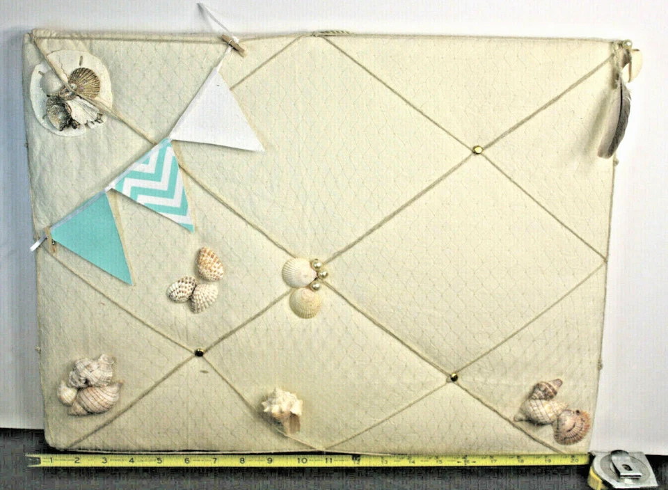 NEW Memo Pin Notice Board, message boad Nautical beach theme Shell Holder - Image 2 of 4