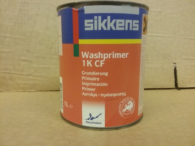 Sikkens 1K Washprimer CF   1 litre     Etch Primer Surfacer Chromate Free 