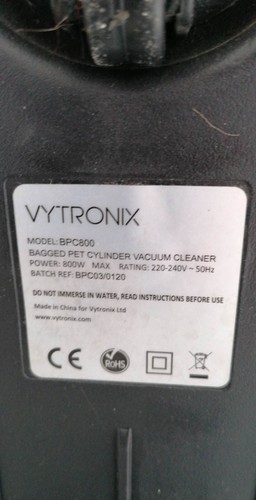 Vytronix vacuum cleaner PBC800 - Picture 7 of 8
