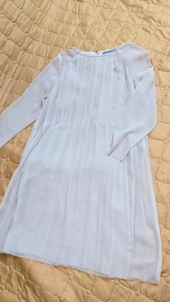 Women COS Dress Beige Chiffon 38 / M / 46