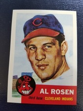 Al Rosen Cleveland Indians 1991 Topps Archives 1953 T Reprint BLANK BACK