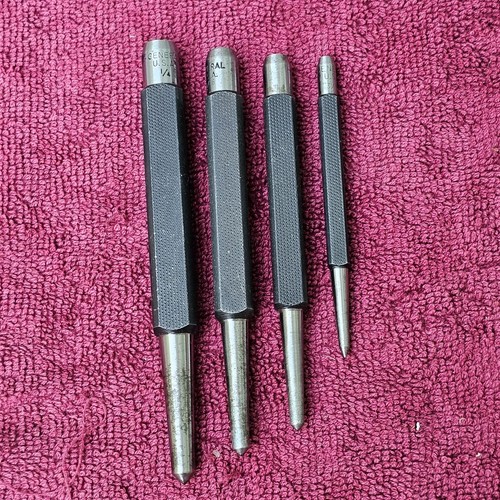 Square Punch Set 4 Piece General USA Square Bodied Center Punch Set | eBay