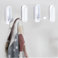 Foldable Towel Hooks for Bathroom 4 Pack,Wall Hooks for Hanging Heavy Duty Coat