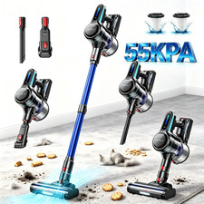 Cordless Vacuum Cleaner 65KPa Lightweight Pet Hair Carpet Hardwood Stick 1.5L