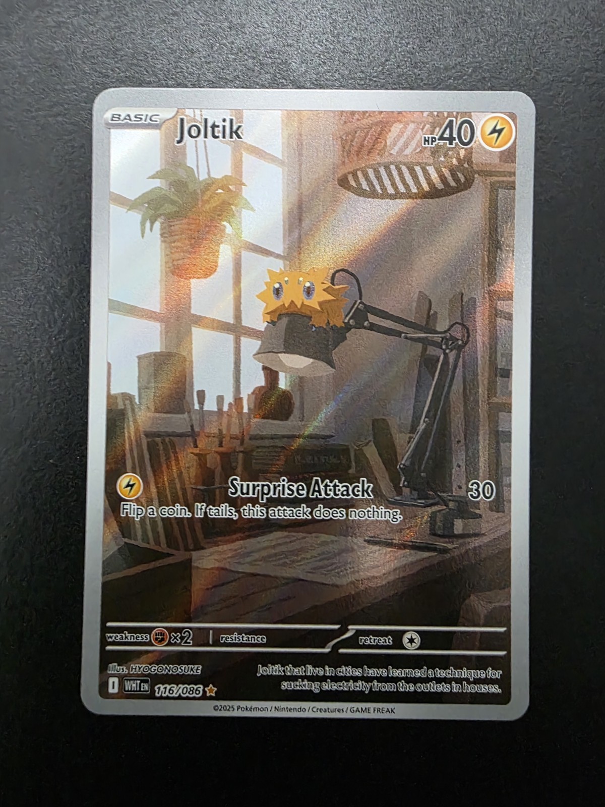 Pokemon TCG Joltik 116/086 SV: White Flare Illustration Rare Holo ENG NM