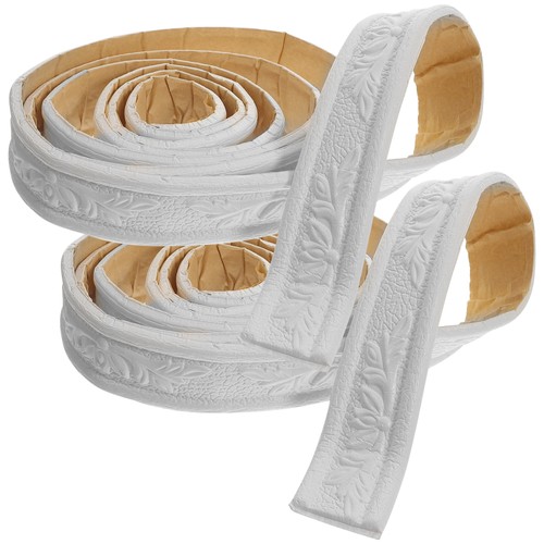 2 Roll Self Adhesive Wall Trim 4cm White Edging for Home Decoration - Picture 6 of 12