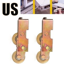 Set of 2 Sliding Door Rollers – 1-1/4" Heavy Duty Glass Door Wheel Kit US