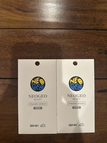 5 packs SNK NEOGEO mini Character Stickers White 4PCS Console PVC PET