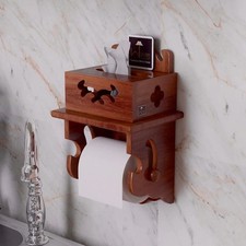 Wooden Twist Wooden Beautiful Design 2 Compartments Tissue Box & Napkin Holder