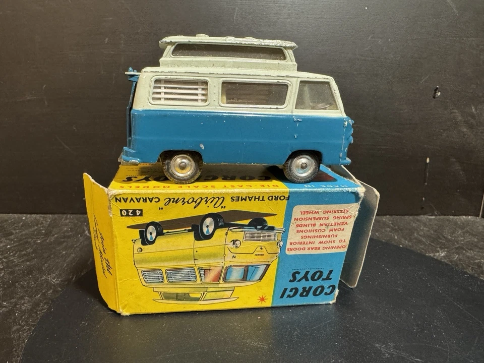 CORGI TOYS 420 * FORD THAMES AIRBORNE CARAVAN * OVP * 1:43 * 1962 - Bild 3 von 4