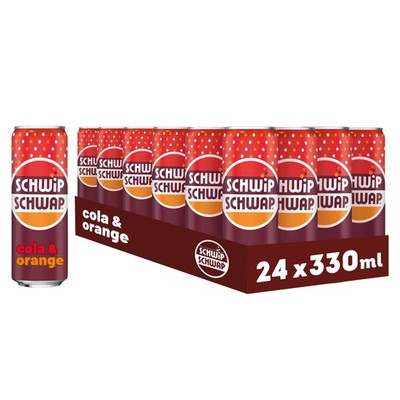 Schwip Schwap   Klassische Cola-Orange in der Dose, erfrischend - 24 x 330ml