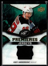 2018-19 Upper Deck Ice Ice Premieres Jerseys #IPJ-AN Joey Anderson RC