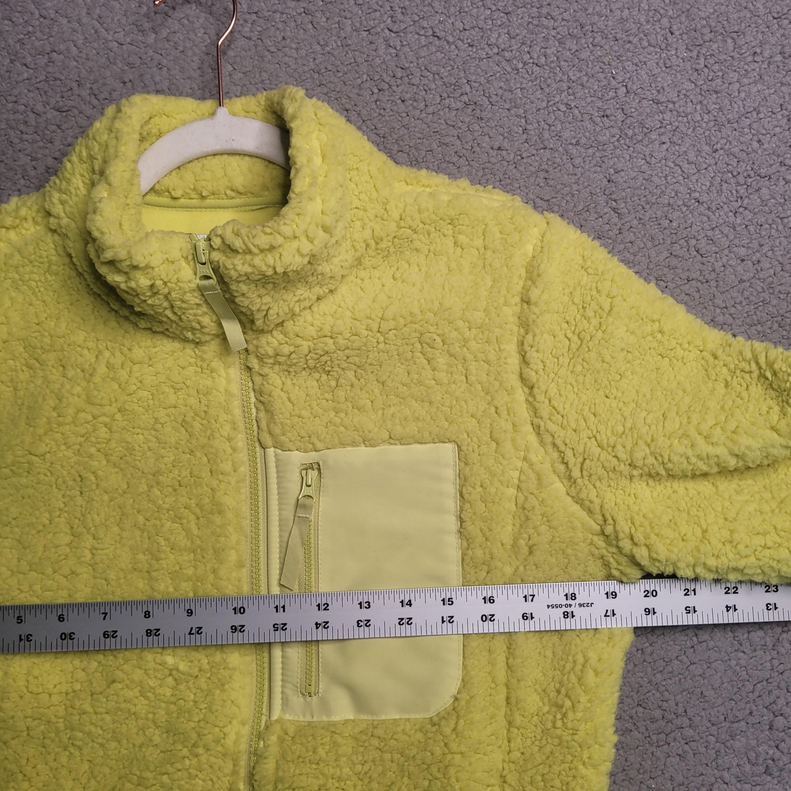 Amazon Essentials Jacket Yellow Neon Medium Fleec… - image 5